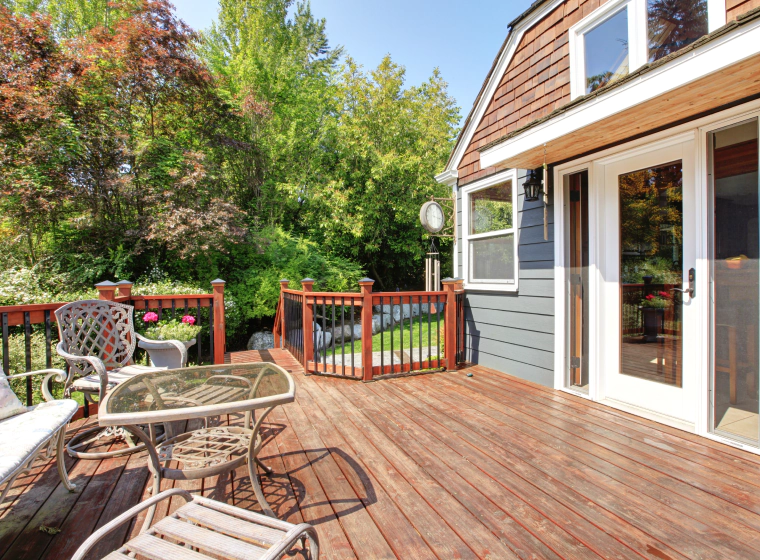 wooden deck area wooden deck area